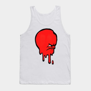 Melting Frown Face Tank Top